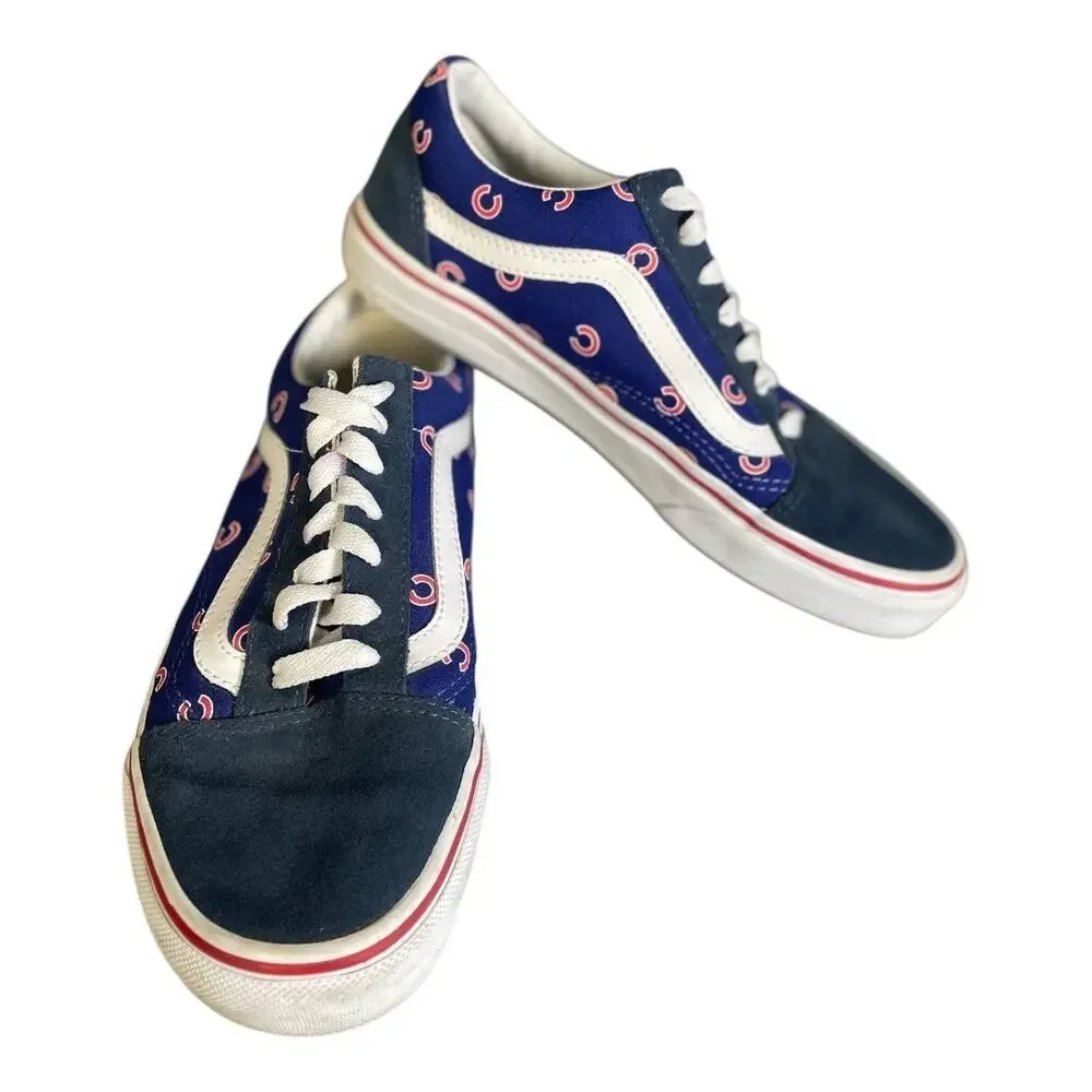 Vans Authentic MLB Chicago Cubs Women’s Sneakers Size-7.5 - Picture 2 of 9